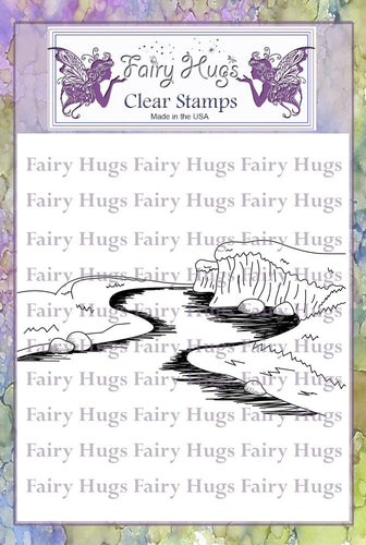 Fairy Hugs Stamps - Stream Scene - Fairy Hugs