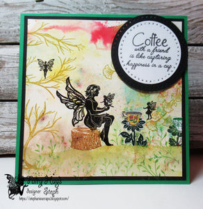 Fairy Hugs Stamps - Coffee Friend