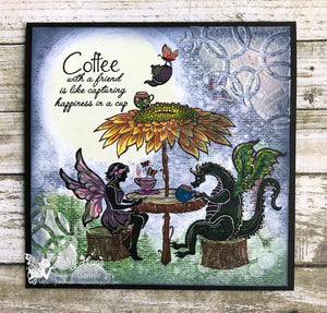 Fairy Hugs Stamps - Coffee Friend
