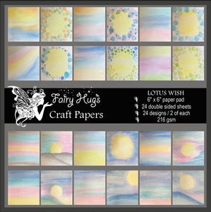 Fairy Hugs - 6" x 6" Paper Pad - Lotus Wish