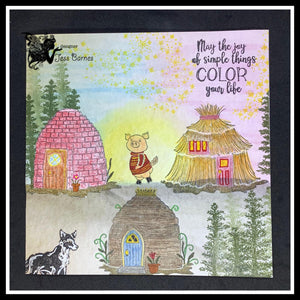 Fairy Hugs Stamps - Straw House
