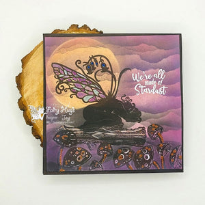 Fairy Hugs - Fairy-Scapes - 6" x 6" - Purple Glow Sphere - Fairy Hugs