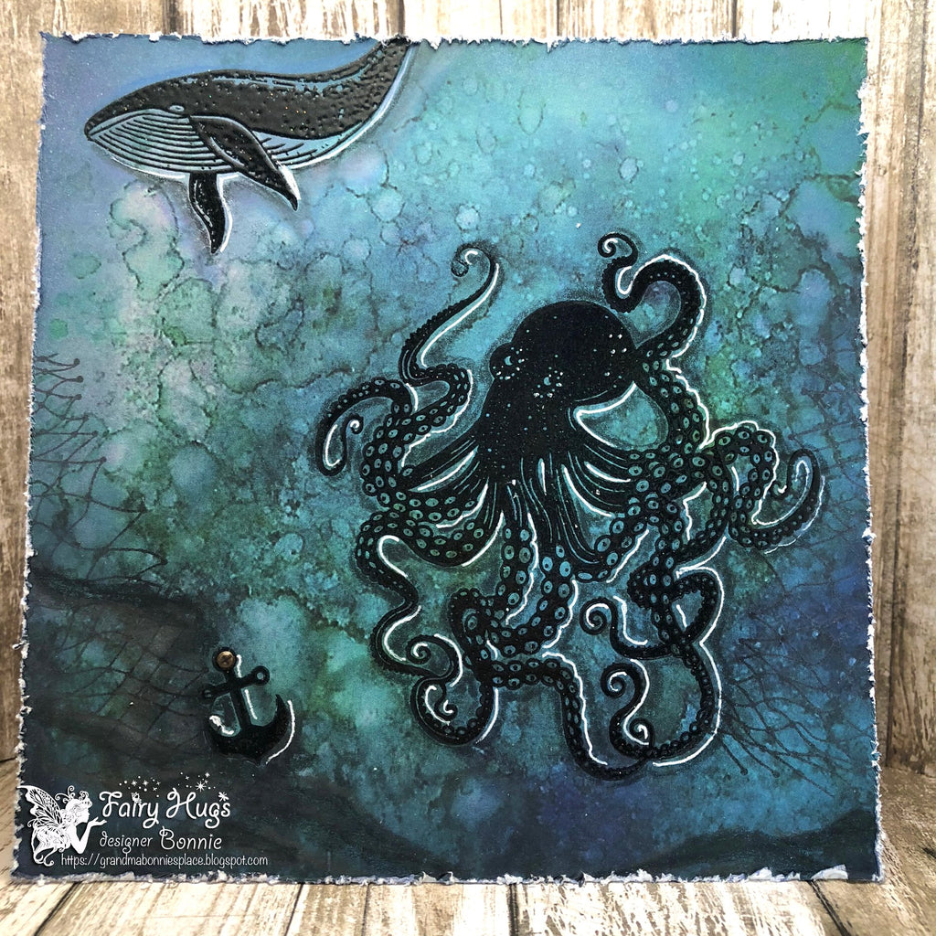 Fairy Hugs - Fairy-Scapes - 6" x 6" - Under The Sea - Fairy Hugs