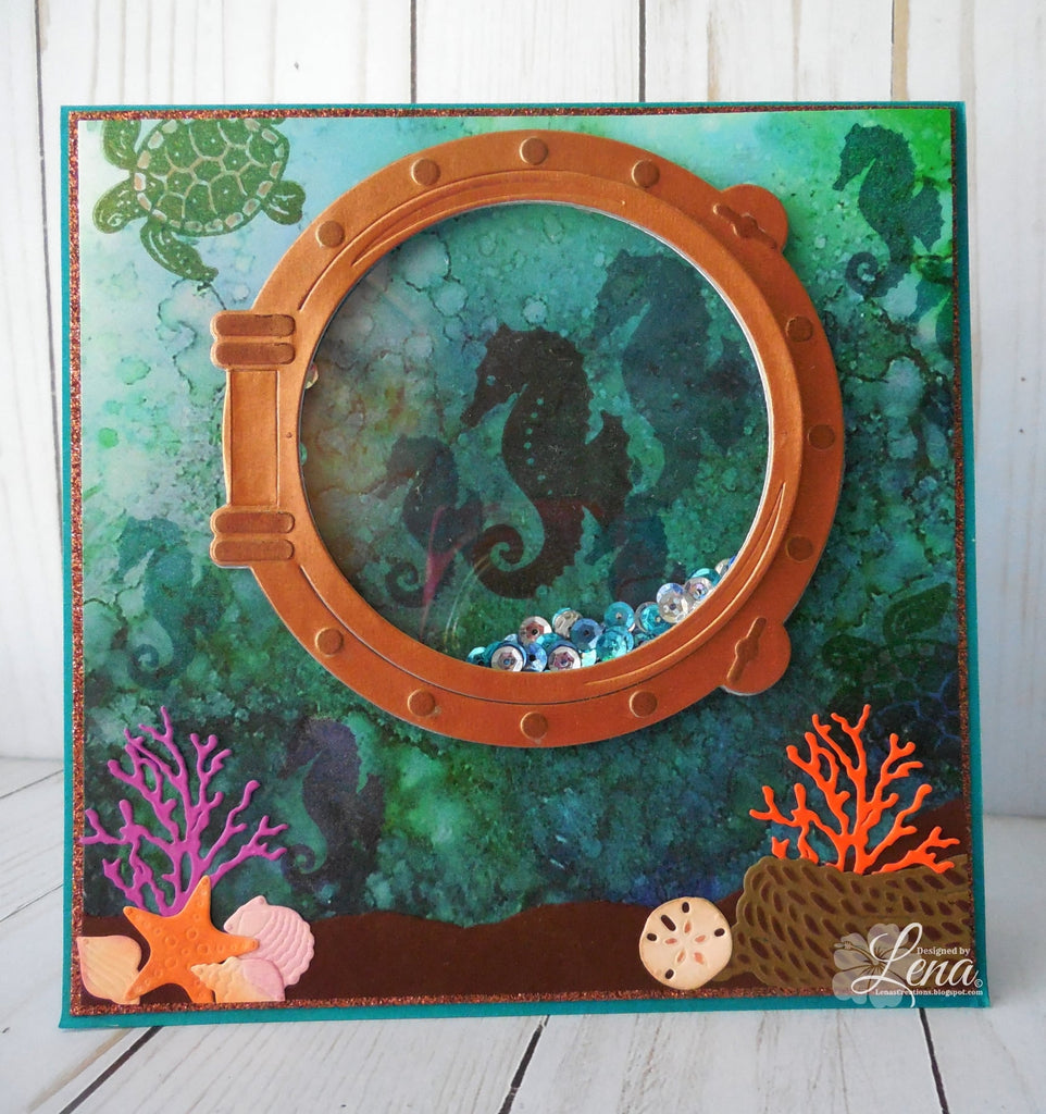 Fairy Hugs - Fairy-Scapes - 6" x 6" - Under The Sea - Fairy Hugs