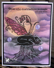 Load image into Gallery viewer, Fairy Hugs - Fairy-Scapes - 6&quot; x 6&quot; - Purple Glow Sphere - Fairy Hugs
