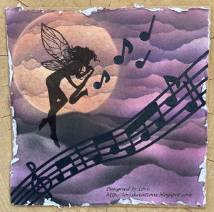 Fairy Hugs - Fairy-Scapes - 6" x 6" - Purple Glow Sphere - Fairy Hugs