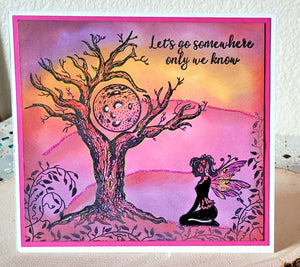 Fairy Hugs Stamps - Moon Tree - Fairy Hugs