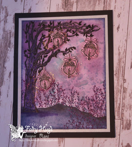 Fairy Hugs Stamps - Lantern Tree - Fairy Hugs