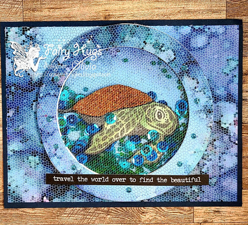 Fairy Hugs - Fairy-Scapes - 6" x 6" - Coral Reef - Fairy Hugs