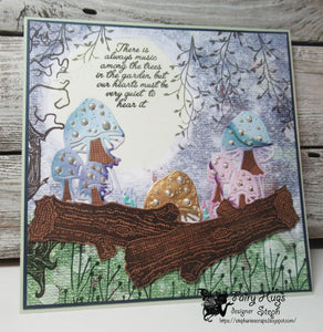 Fairy Hugs Dies - Nightglow Toadstool