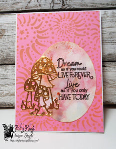 Fairy Hugs Dies - Nightglow Toadstool