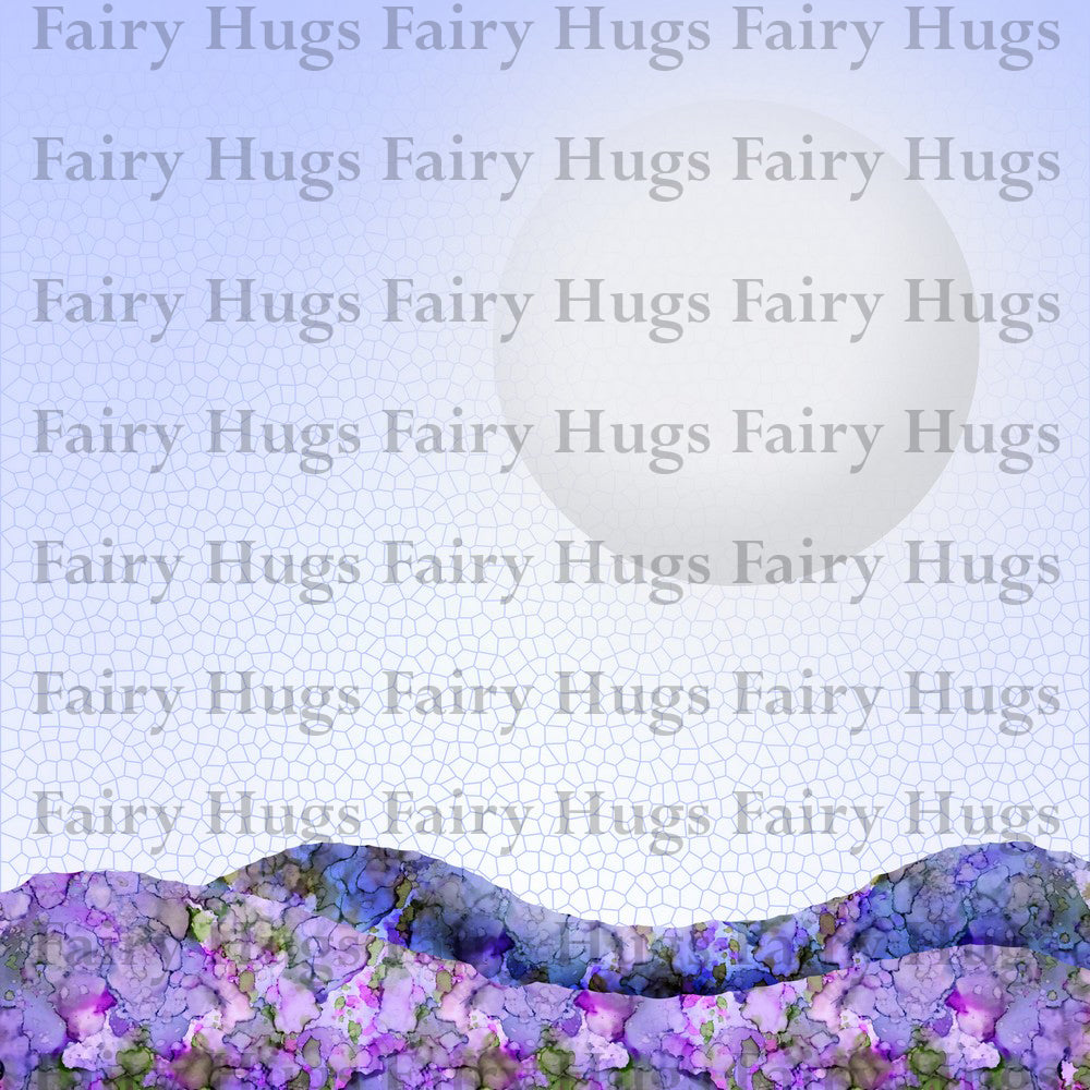 Fairy Hugs - Fairy-Scapes - 6" x 6" - Moon Light - Fairy Hugs