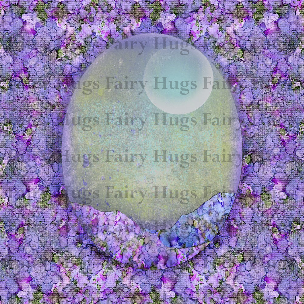 Fairy Hugs - Fairy-Scapes - 6" x 6" - Purple Fairy - Fairy Hugs