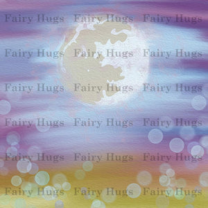 Fairy Hugs - Fairy-Scapes - 6" x 6" - Aurora Sky