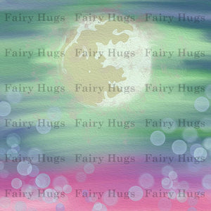 Fairy Hugs - Fairy-Scapes - 6" x 6" - Northern Lights