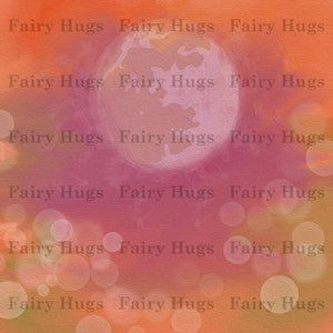 Fairy Hugs - Fairy-Scapes - 6" x 6" - Romantic Sky