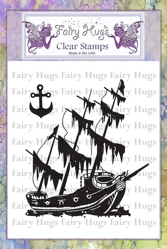 Fairy Hugs Stamps - Sunken Ship - Fairy Hugs