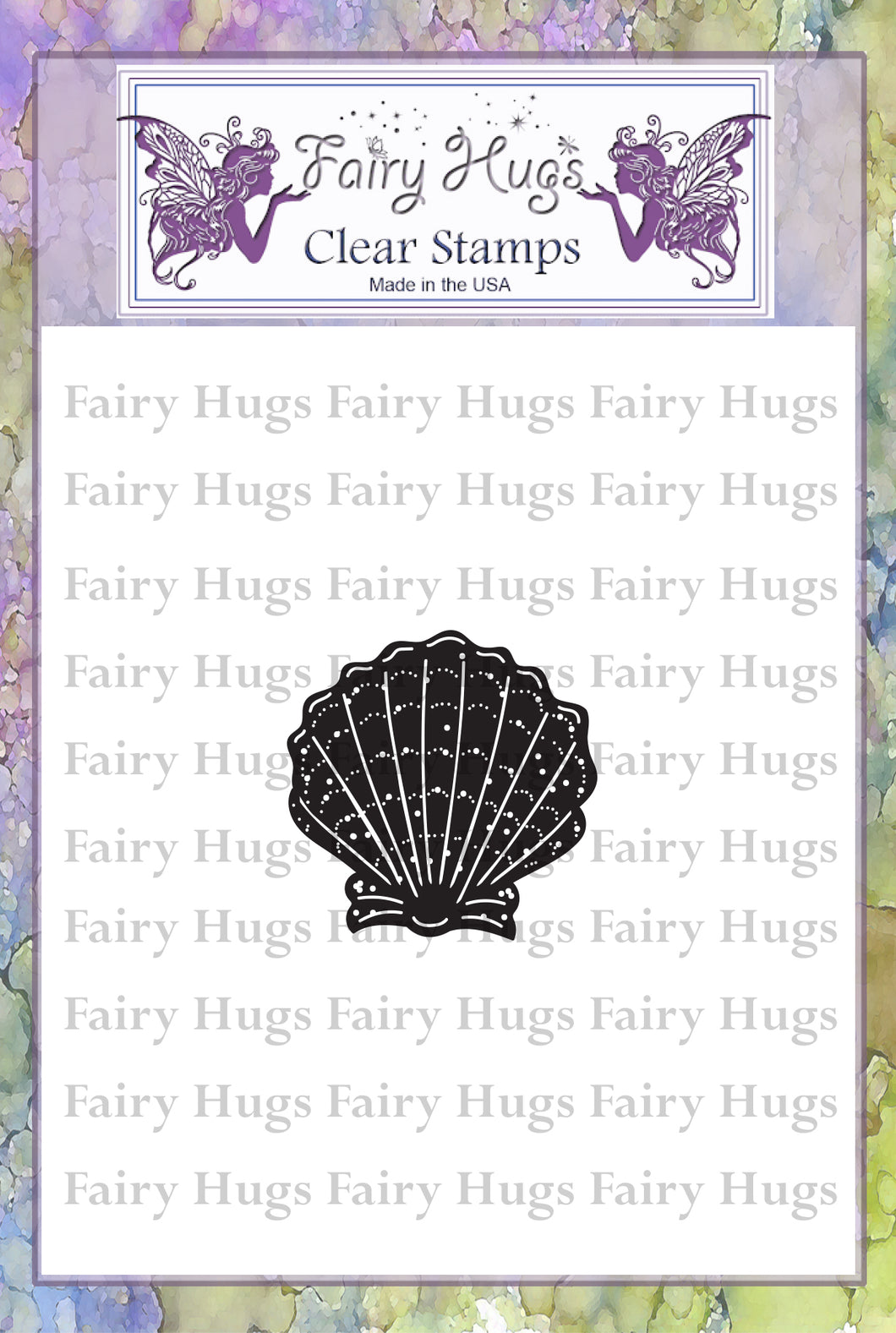 Fairy Hugs Stamps - Mini Scallop Shell - Fairy Hugs