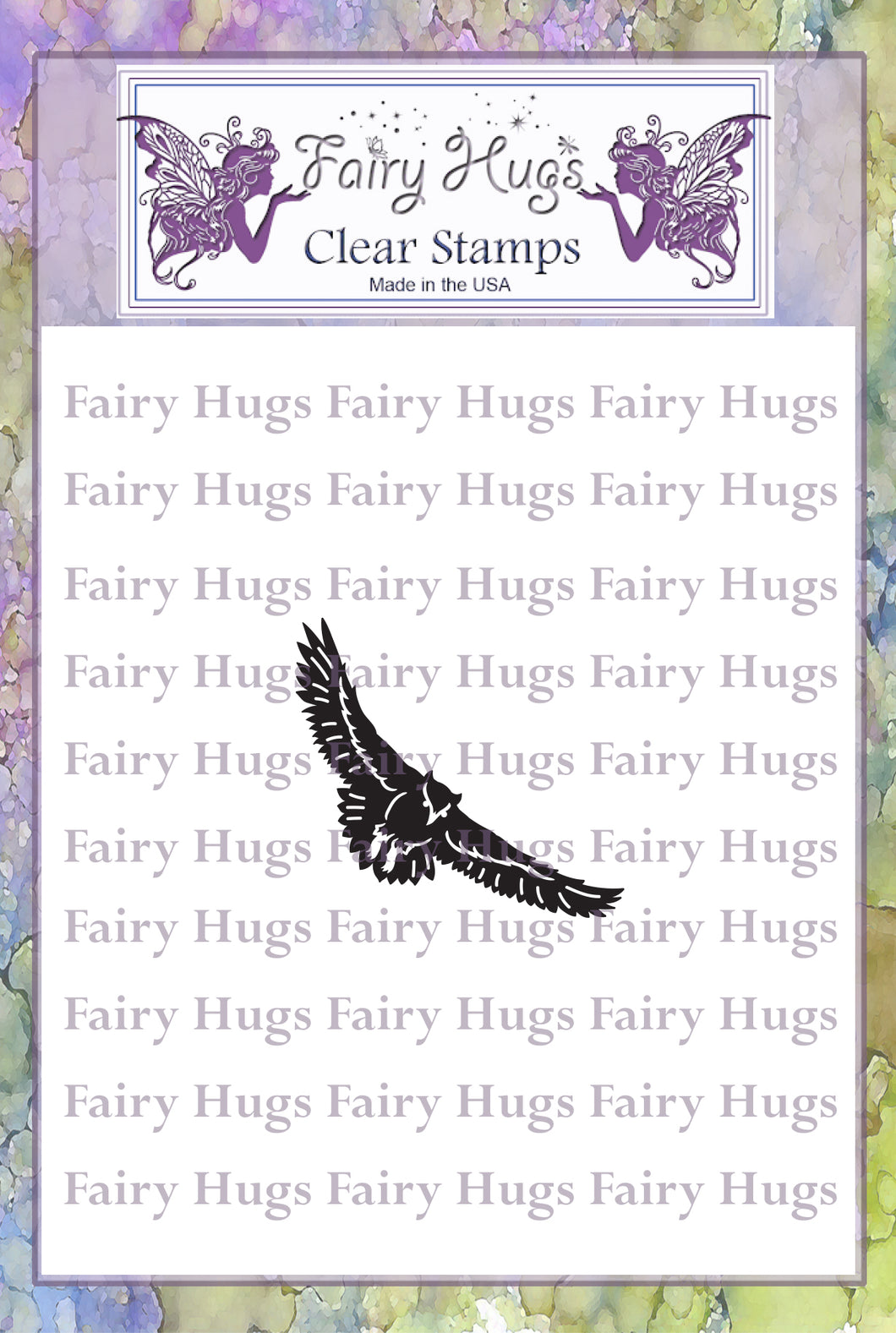 Fairy Hugs Stamps - Flying Owl - Fairy Hugs