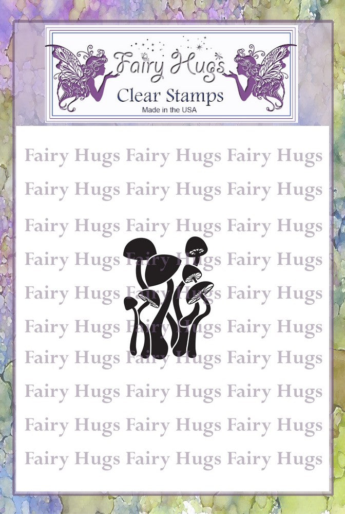Fairy Hugs Stamps - Mini Dancing Mushrooms - Fairy Hugs