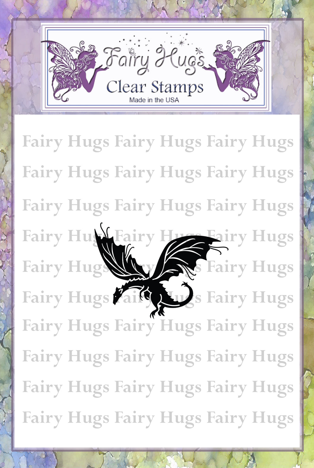 Fairy Hugs Stamps - Flying Dragon - Fairy Hugs