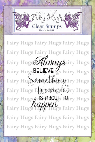 Fairy Hugs Stamps - Believe - Fairy Hugs