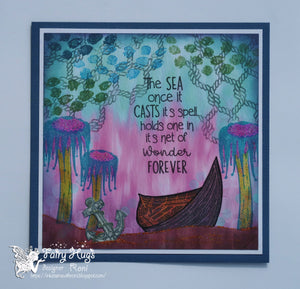 Fairy Hugs - Fairy-Scapes - 6" x 6" - Sea Fair - Fairy Hugs