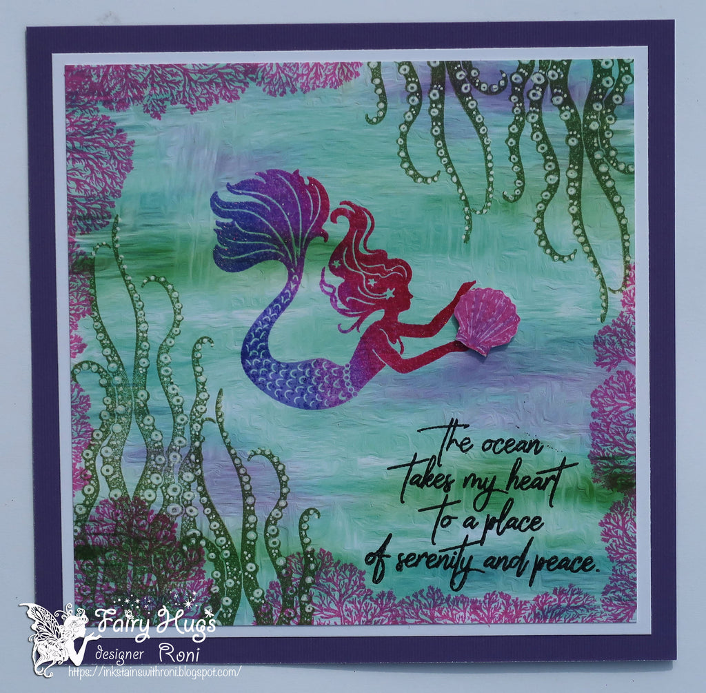 Fairy Hugs Stamps - Fan Coral - Fairy Hugs