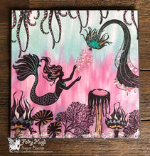 Load image into Gallery viewer, Fairy Hugs - Fairy-Scapes - 6&quot; x 6&quot; - Sea Fair - Fairy Hugs
