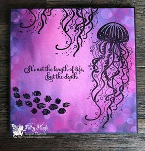 Fairy Hugs - Fairy-Scapes - 6" x 6" - Purple Paradise - Fairy Hugs