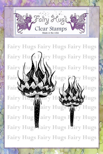 Fairy Hugs Stamps - Chess Mushrooms - Fairy Hugs