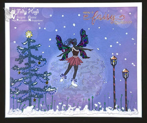 Fairy Hugs - Fairy-Scapes - 6" x 6" - Dreamy Sky