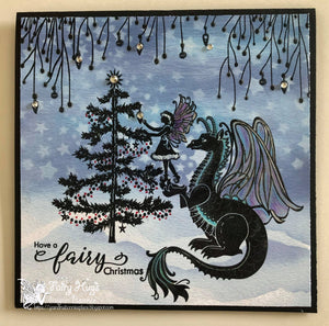 Fairy Hugs Stamps - Decorating Tree