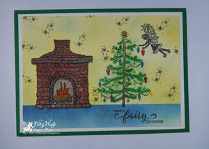 Fairy Hugs Stamps - Stone Fireplace