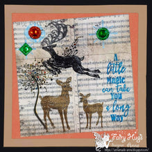 Load image into Gallery viewer, Fairy Hugs Stamps - Leaping Reindeer
