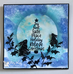 Fairy Hugs Stamps - Holiday Word Tree