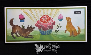Fairy Hugs Stamps - Cupcake