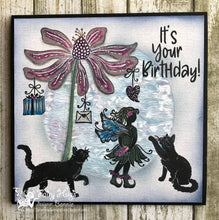 Load image into Gallery viewer, Fairy Hugs Stamps - Fairy Flower
