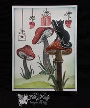 Load image into Gallery viewer, Fairy Hugs Stamps - Ink Cap Mushrooms
