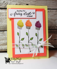 Load image into Gallery viewer, Fairy Hugs Stamps - Cupcake Flowers
