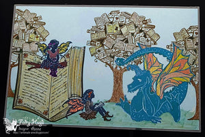 Fairy Hugs Stamps - Open Book