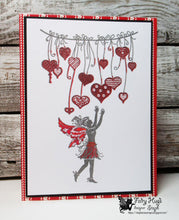 Load image into Gallery viewer, Fairy Hugs Stamps - Hearts Banner
