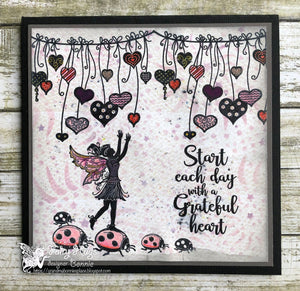 Fairy Hugs Stamps - Hearts Banner