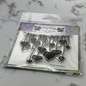 Fairy Hugs Stamps - Hearts Banner