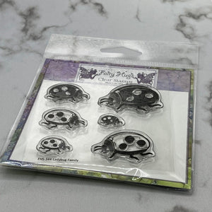 Fairy Hugs Stamps - Ladybug Family