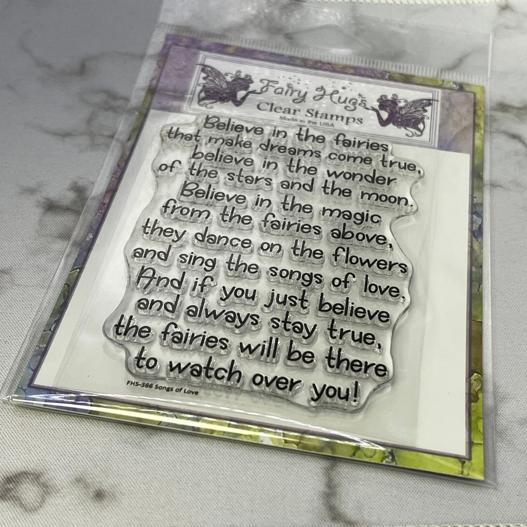Fairy Hugs Stamps - Songs Of Love