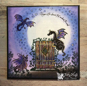 Fairy Hugs Stamps - Foliage Door