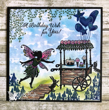 Load image into Gallery viewer, Fairy Hugs Stamps - Fairy Treat Cart
