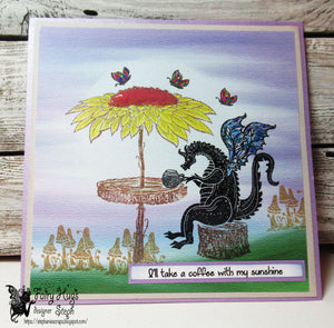 Fairy Hugs Stamps - Coffee Word Collage