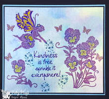 Load image into Gallery viewer, Fairy Hugs Stamps - Valerie&#39;s Pansy
